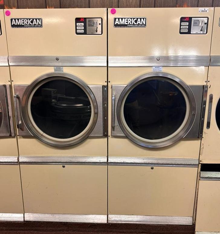 Lot of 2, American Dryer Corp. Commercial Single Pocket Dryers