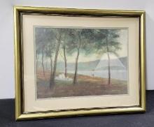 Framed Print, Riverfront