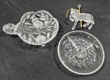 Cut Glass Serving Pieces, Carousel Horse