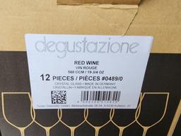 Case of Reidel degustazione Red Wine Glasses, Crystal, 12 Pieces, 19-3/4oz No. 0489/0