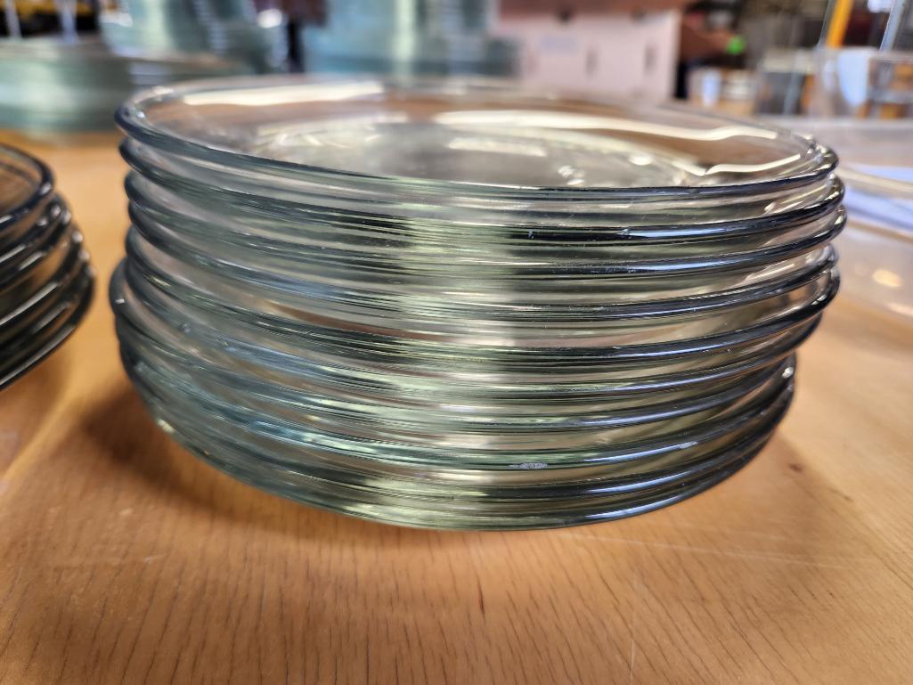 Lot of 16, 10in & 8in Glass Plates