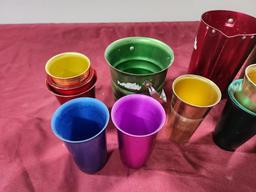 Heller Hostess Ware Colorama Aluminum Cups