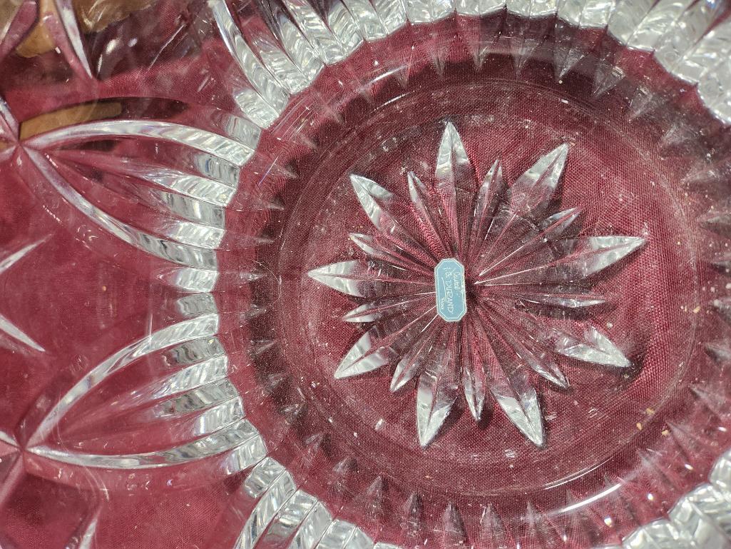 Large Crystal Bowl & Misc Decorative Items