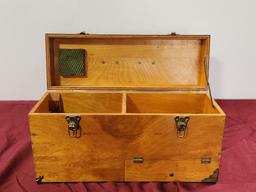 Shop Made Carpenters or Hobbyist Wood Tote, Great for .45rpm Records