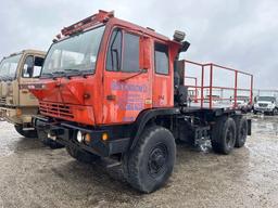 1998 STEWART & STEVENSON M1088 MTV FLATBED TRUCK VN:T010126BDGG 6x6, powered by Cat 3116 turbo