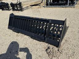 NEW GREATBEAR 66IN. HYDRAULIC ROCK BUCKET SKID STEER ATTACHMENT