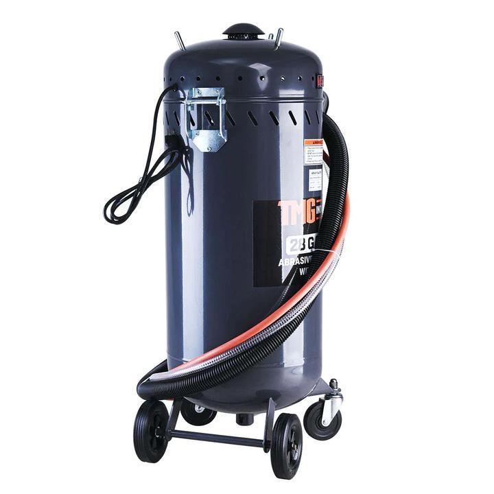 NEW SUPPORT EQUIPMENT NEW TMG Industrial 28 Gallon Abrasive Sandblaster w/Vacuum, 115 PSI, 22 CFM, 8