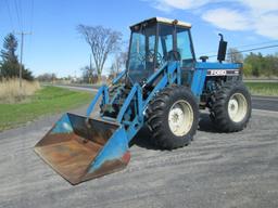 RUBBER TIRED LOADER FORD VERSATILE 9030 4x4 TRACTOR SN 25684205578, POWERED BY FORD DIESEL ENGINE,