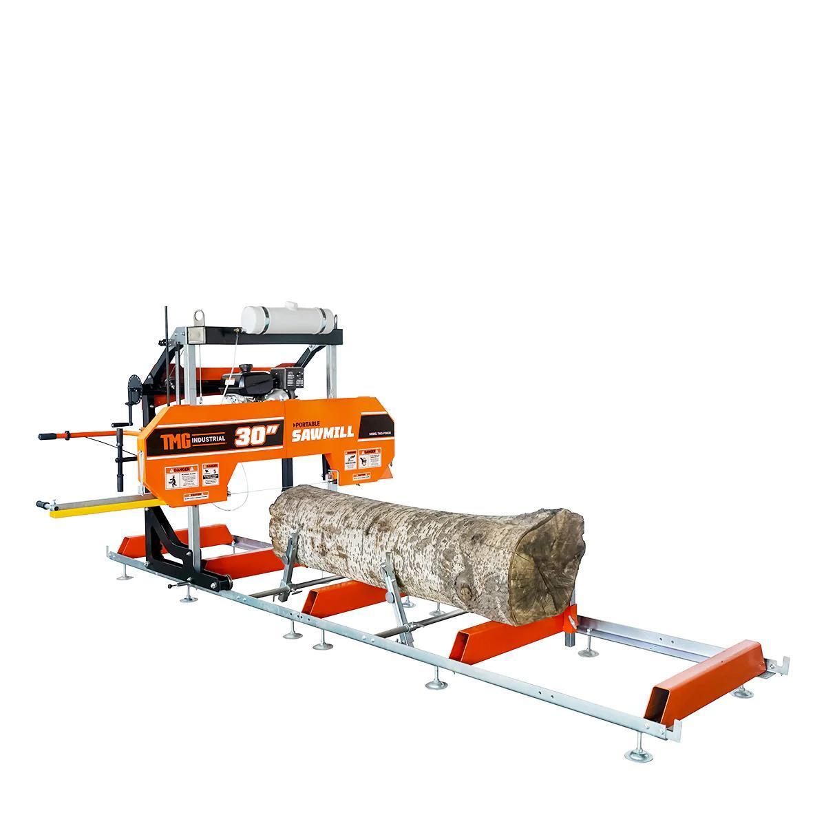 NEW SUPPORT EQUIPMENT NEW TMG Industrial 30" Portable Sawmill, 14 HP Kohler Engine, 28" Board Width,