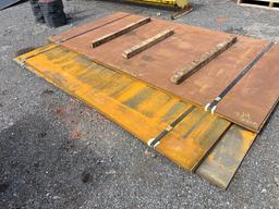 NEW 3/4IN. STEEL PLATE ROAD PLATE