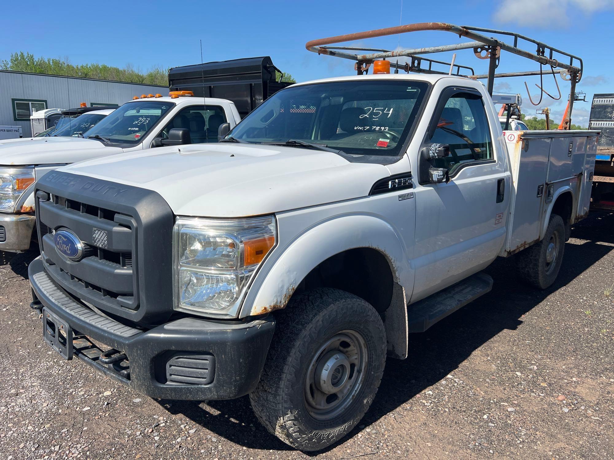 2012 FORD F350 SERVICE TRUCK VN; 1FDRF3B66CEC77893 4x4, equipped with power steering, service body,