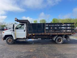 2008 GMC 5500 STAKE TRUCK VN:401229 powered by diesel engine, equipped with power steering, stake