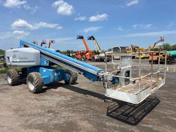 GENIE S60 BOOM LIFT SN:613467 4x4, powered by diesel engine, equipped with 60ft. Platform height,