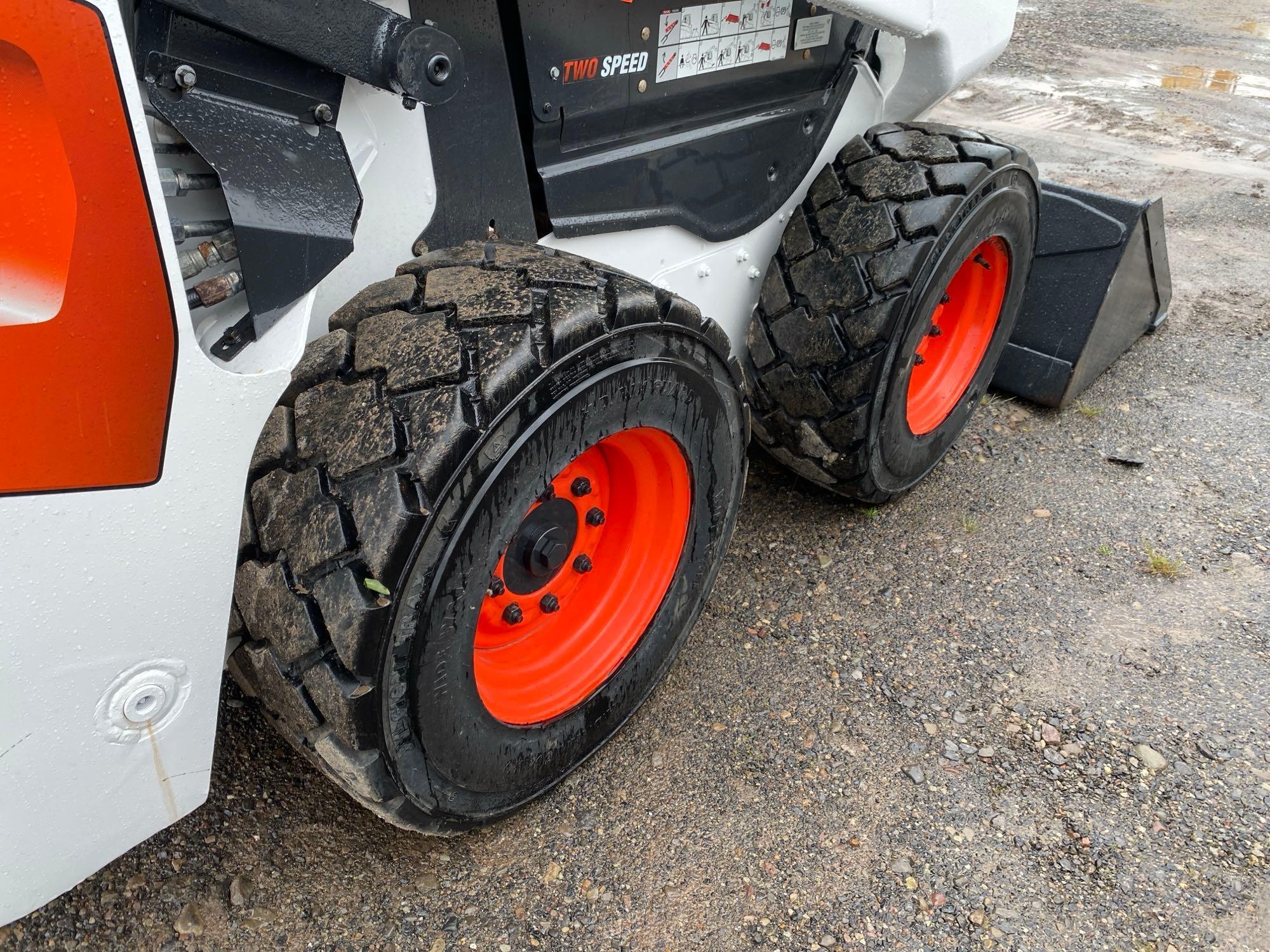 2020 BOBCAT S66 SKID STEER SN:B4SA11211 powered by diesel engine, equipped with EROPS, air, heat,