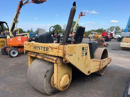 HYSTER VIBRATORY ROLLER SN:B156C2150H powered by diesel engine, equipped with OROPS, 84in. Smooth