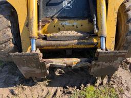 JOHN DEERE 280 SKID STEER SN:480093 powered by John Deere diesel engine, equipped with rollcage,