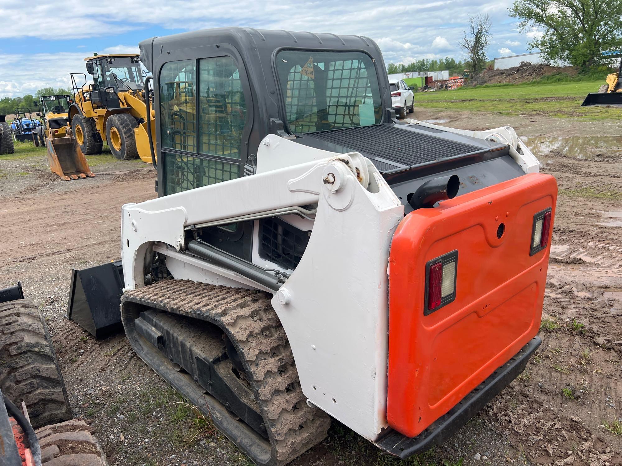 2016 BOBCAT T450 RUBBER TRACKED SKID STEER SN:AUVP12884 powered by diesel engine, equipped with