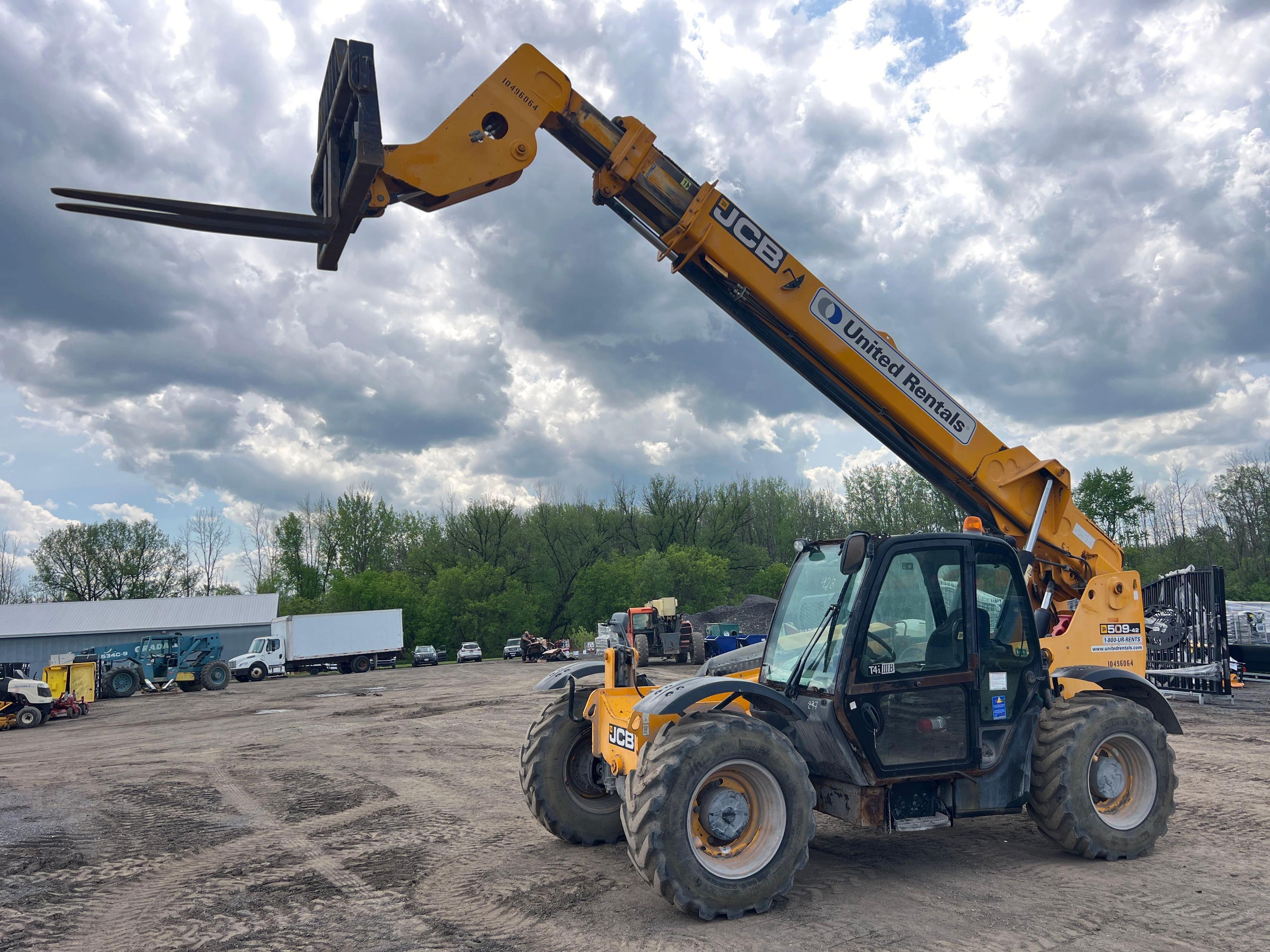 2016 JCB 509-42S TELESCOPIC FORKLIFT SN:2438136 4x4, powered by diesel engine, equipped with EROPS,