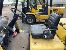 HYSTER 90XXL25 FORKLIFT SN:13871W powered by diesel engine, equipped with OROPS, 9,000lb lift