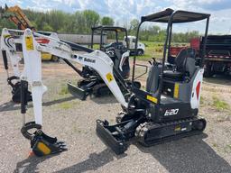 2023 BOBCAT E20 HYDRAULIC EXCAVATOR SN-11444 powered by diesel engine, equipped with OROPS, front