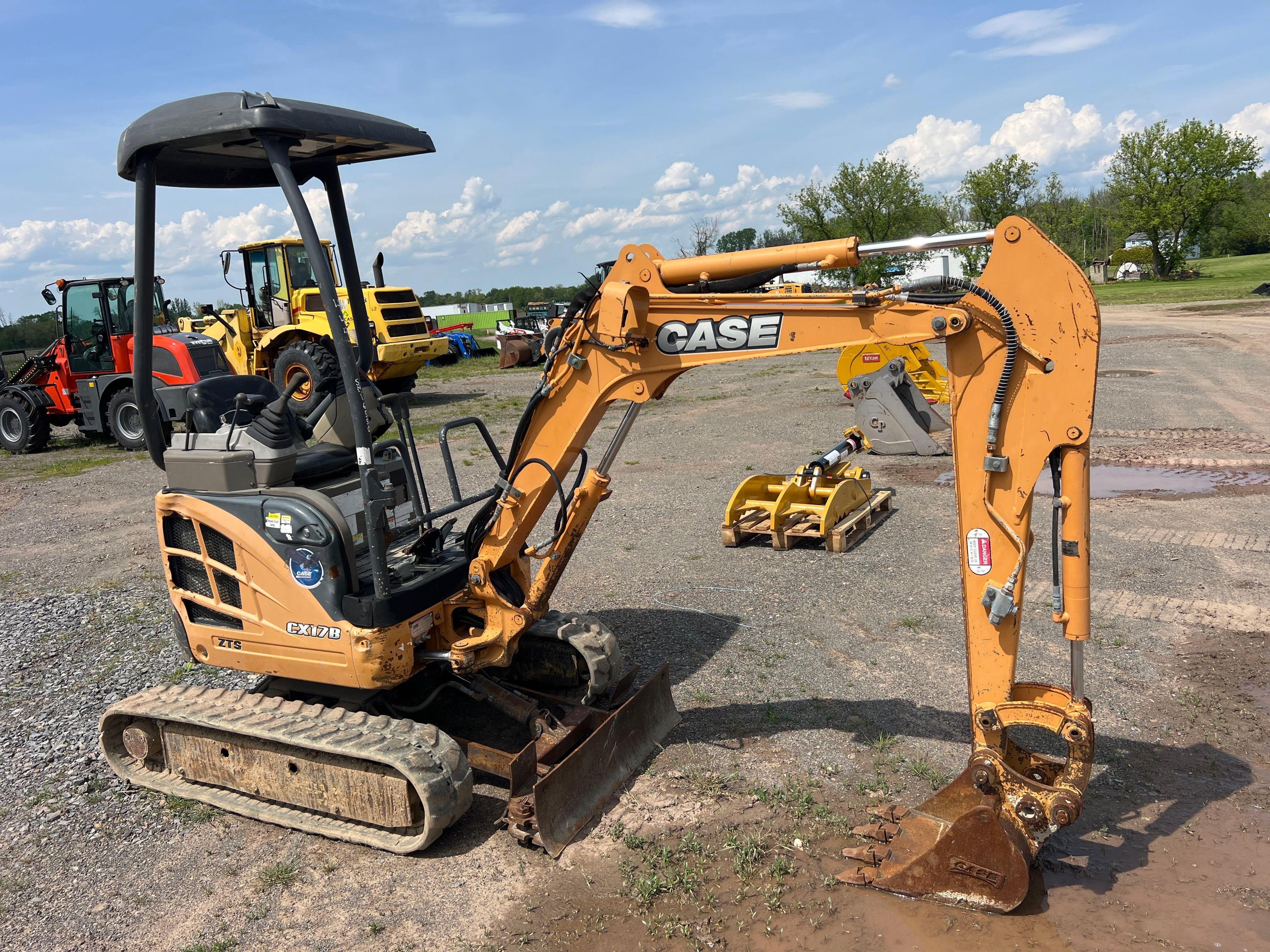 2015 CASE CX17B HYDRAULIC EXCAVATOR SN:NDTN16550 powered by diesel engine, equipped with OROPS,