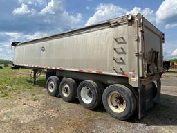 2010 MAC DUMP TRAILER VN:5MADA3631AC018579 equipped with aluminum dump body, manual tarp, quad axle