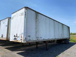 1978 BUD VAN TRAILER VN:155825M tandem axle.