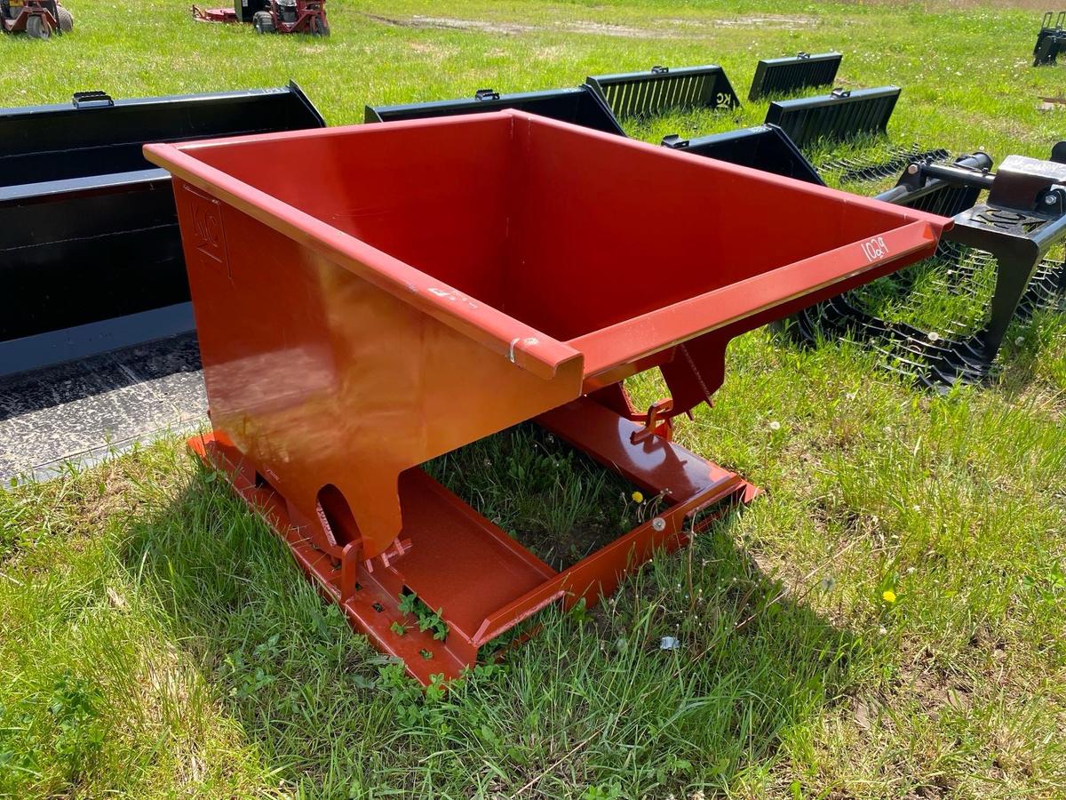 NEW 1.5 CUBIC YARD SELF DUMPING HOPPER SCRAP RECYCLING EQUIPMENT 4,000lb capacity.