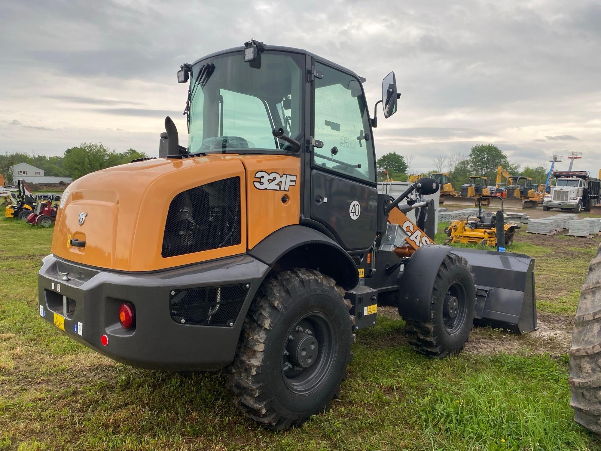 UNUSED CASE 321F RUBBER TIRED LOADER... sn-6346... powered by diesel engine, equipped with EROPS, ai