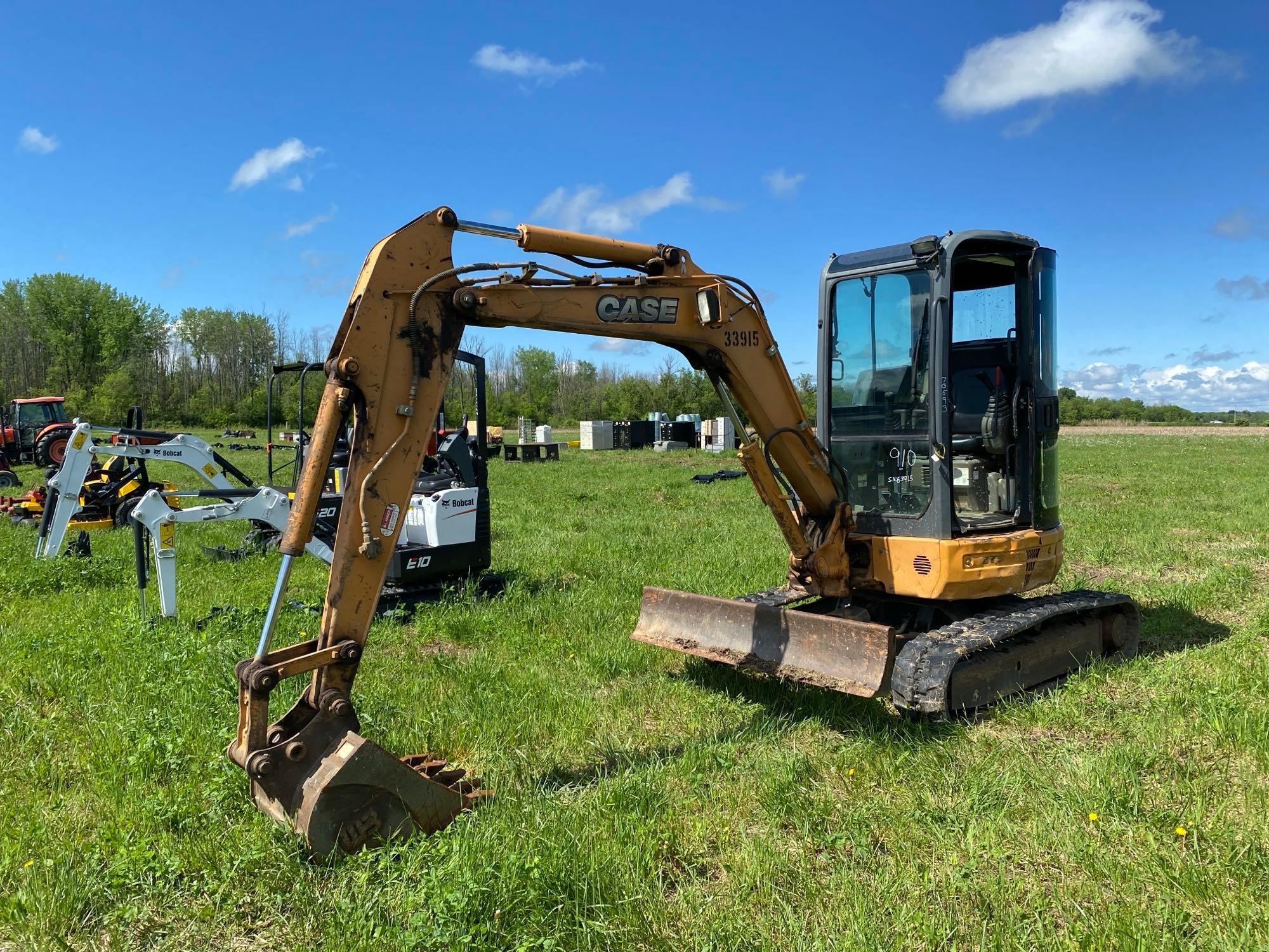 2012 CASE CX36B HYDRAULIC EXCAVATOR SN:NDTN63915 powered by Yanmar diesel engine, equipped with Cab,