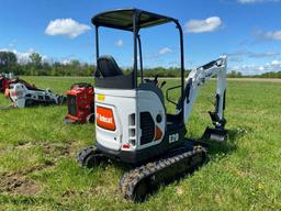 2020 BOBCAT E20 HYDRAULIC EXCAVATOR SN:B3BL18158 powered by diesel engine, equipped with OROPS,