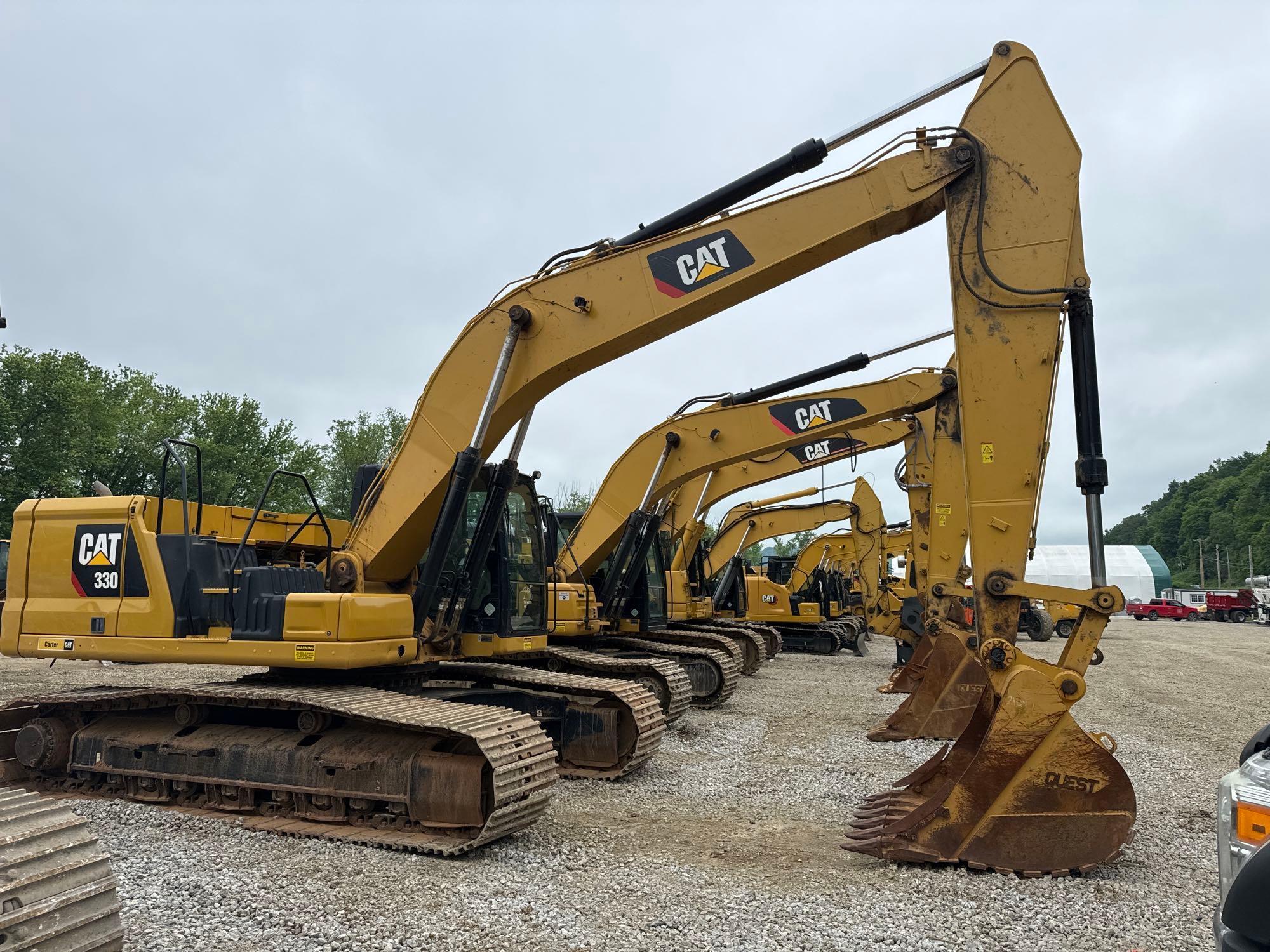 2019 CAT 330 HYDRAULIC EXCAVATOR SN:LHW00970 powered by Cat diesel engine, equipped with Cab, air,