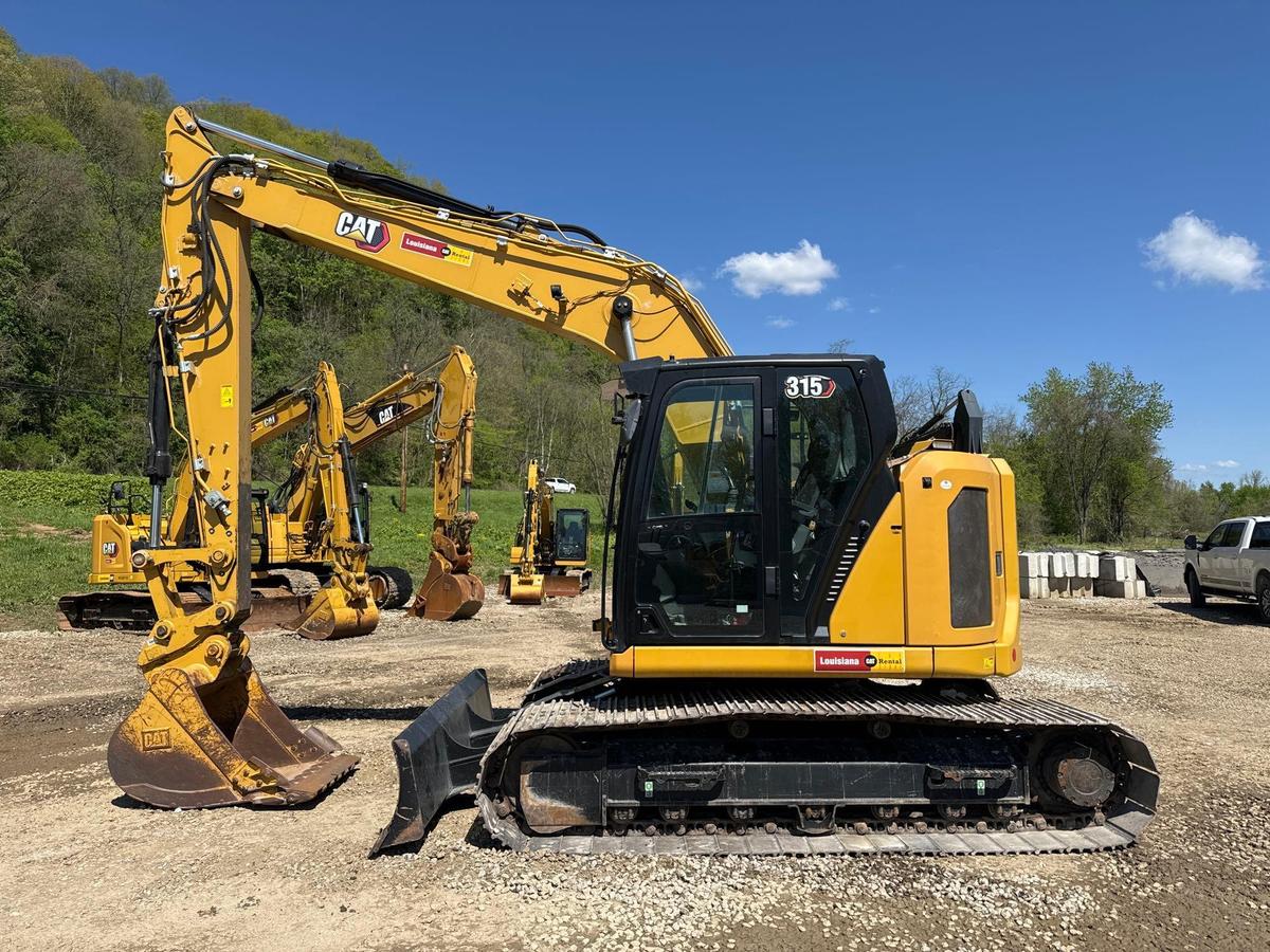 2021 CAT 315 HYDRAULIC EXCAVATOR SN:WKX10578 powered by Cat diesel engine, equipped with deluxe cab,