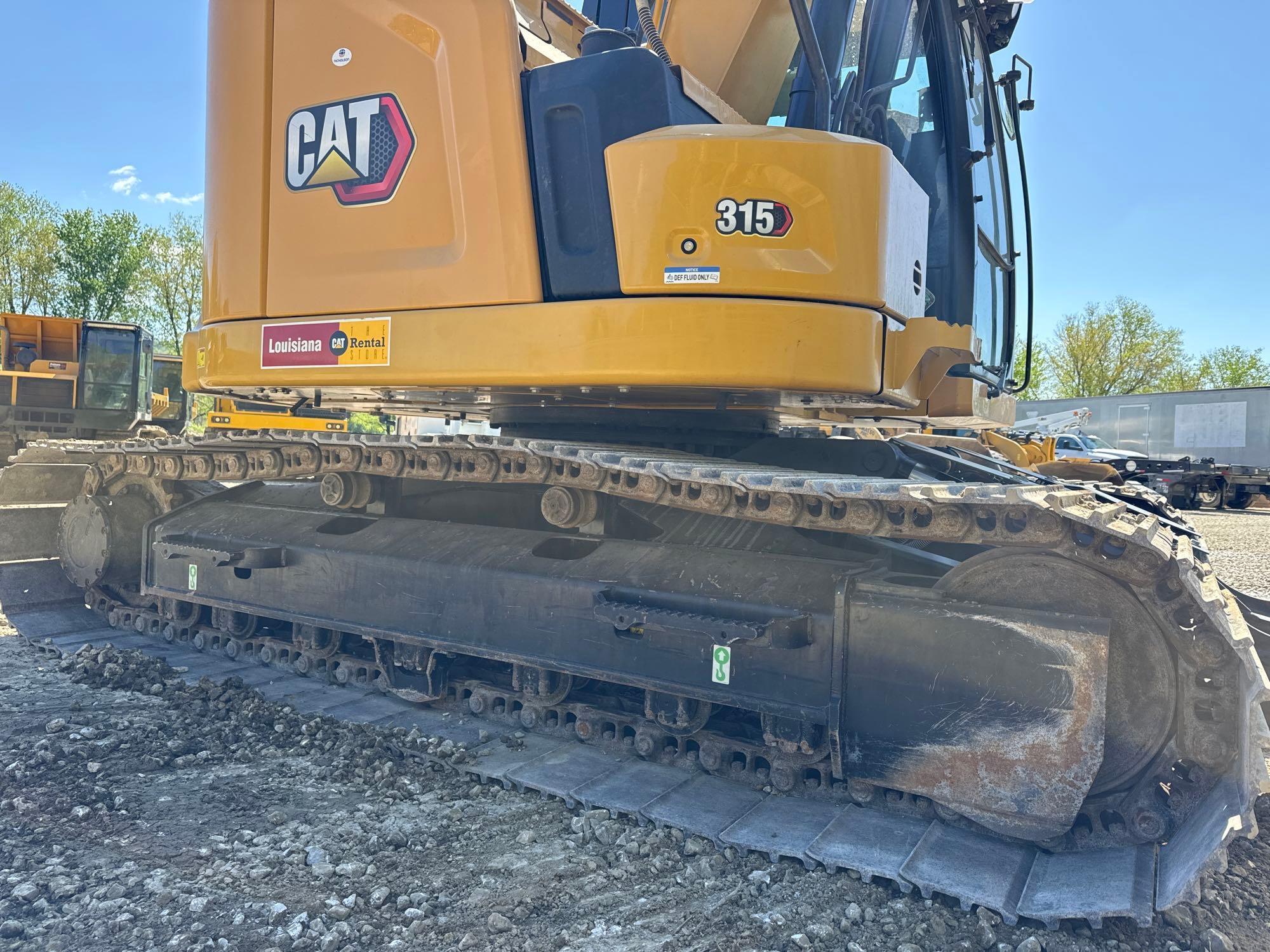 2021 CAT 315 HYDRAULIC EXCAVATOR SN:WKX10578 powered by Cat diesel engine, equipped with deluxe cab,