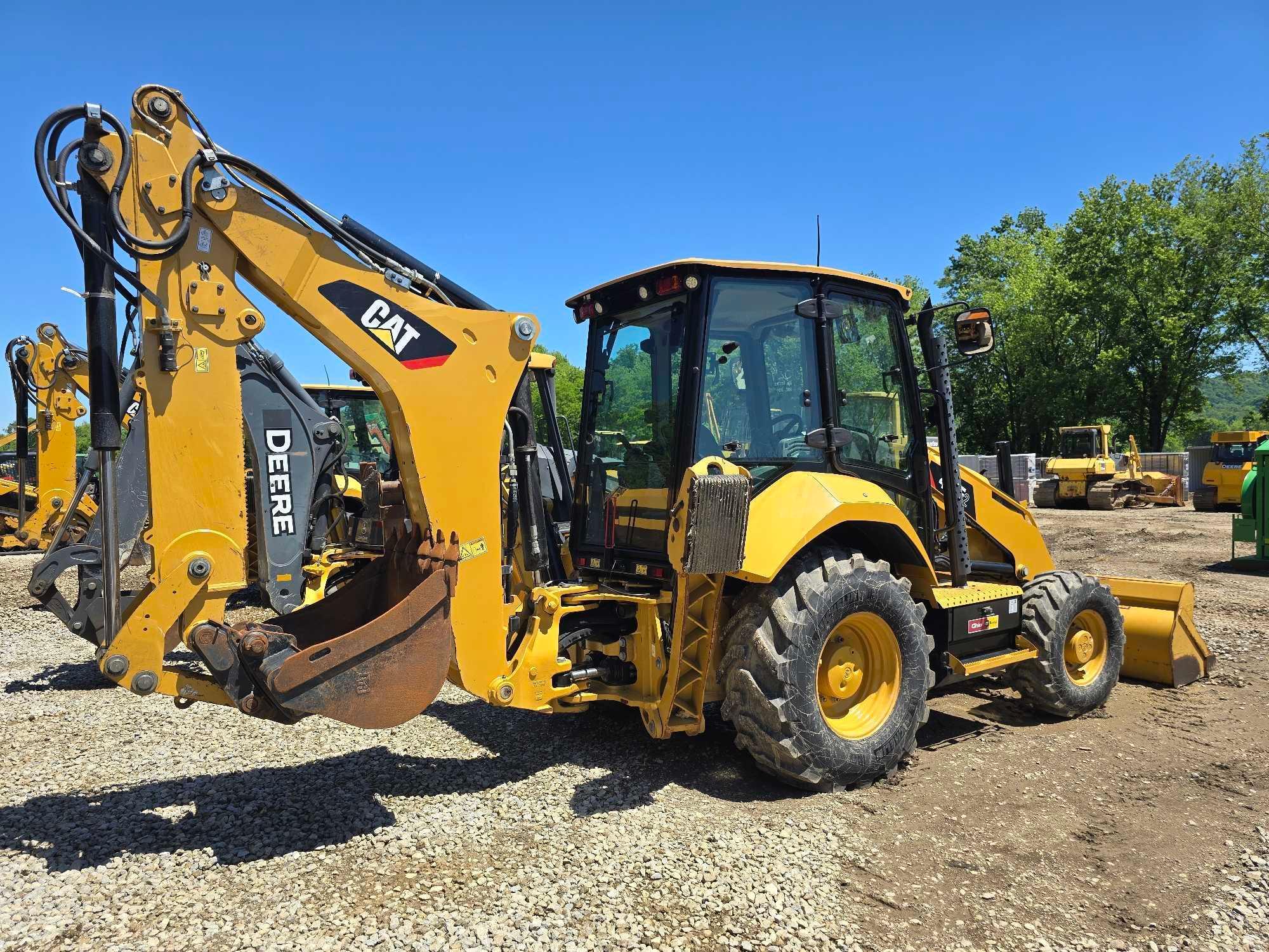 2019 CAT 416F2 TRACTOR LOADER BACKHOE SN:HWB02312 4x4, powered by Cat C4.4 ACERT diesel engine,