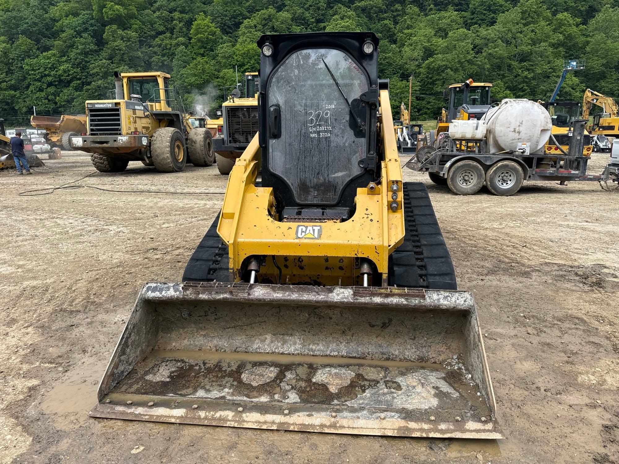 2018 CAT 299D2 XPS RUBBER TRACKED SKID STEER SN:FD203272 powered by Cat diesel engine, equipped with