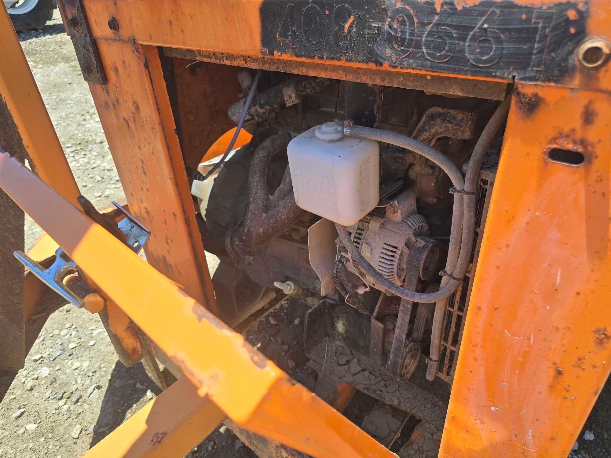 ALTEC WOOD CHIPPER SN: 478723 powered by Kubota diesel engine, equipped with 12in. Chipping