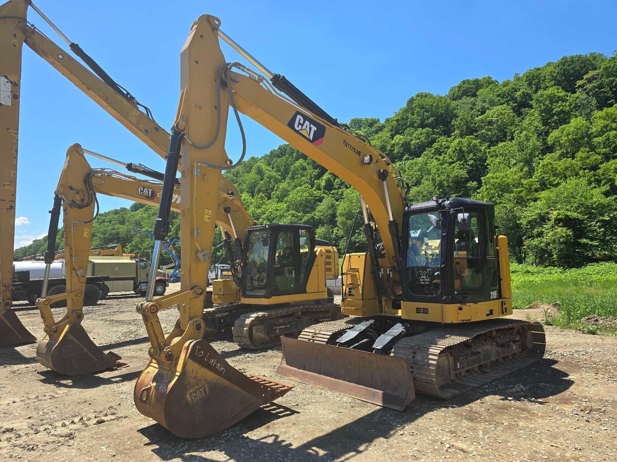 2019 CAT 315FLCR HYDRAULIC EXCAVATOR SN:TDY12535 powered by Cat diesel engine, equipped with Cab,