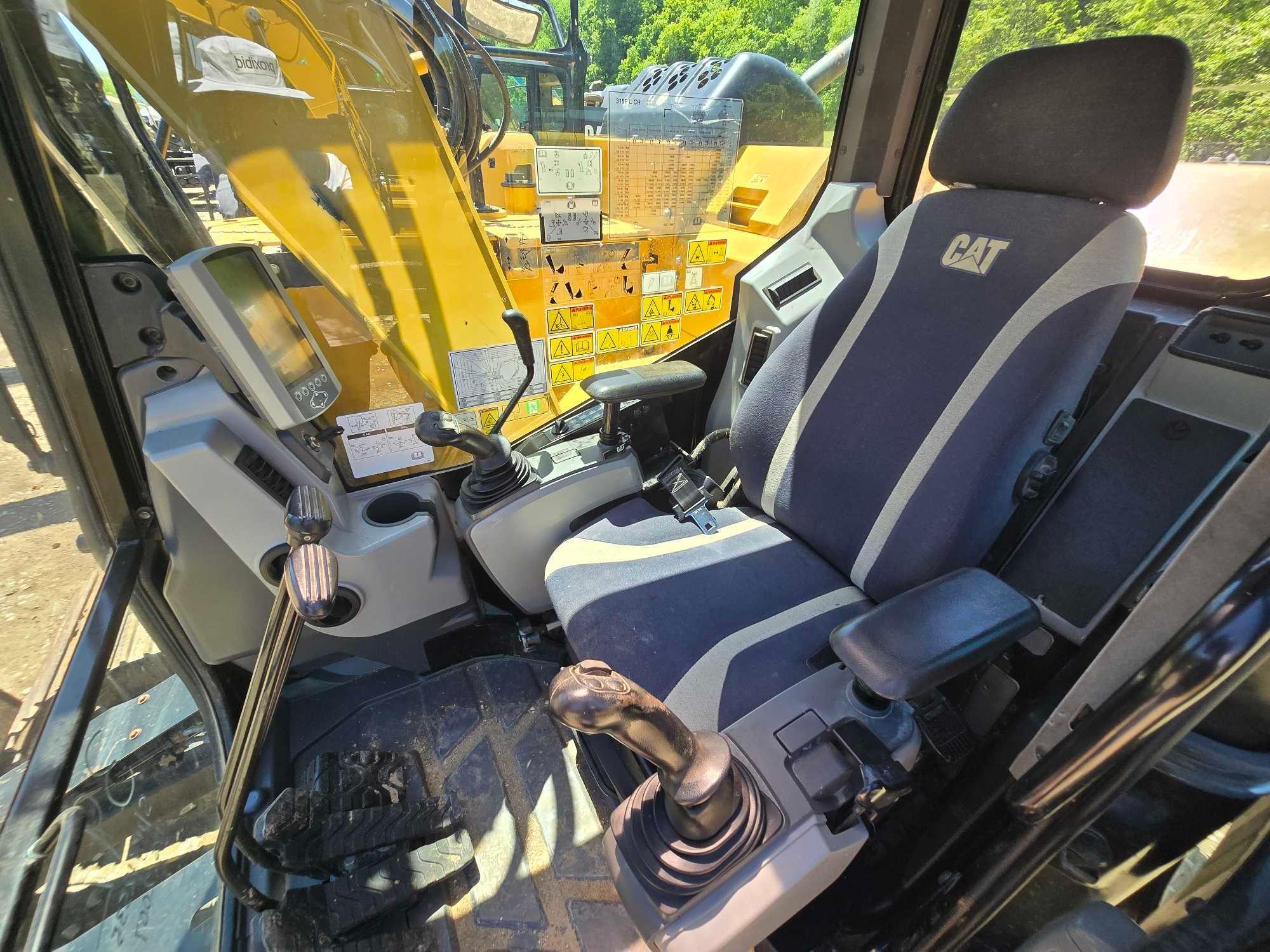 2019 CAT 315FLCR HYDRAULIC EXCAVATOR SN:TDY12535 powered by Cat diesel engine, equipped with Cab,