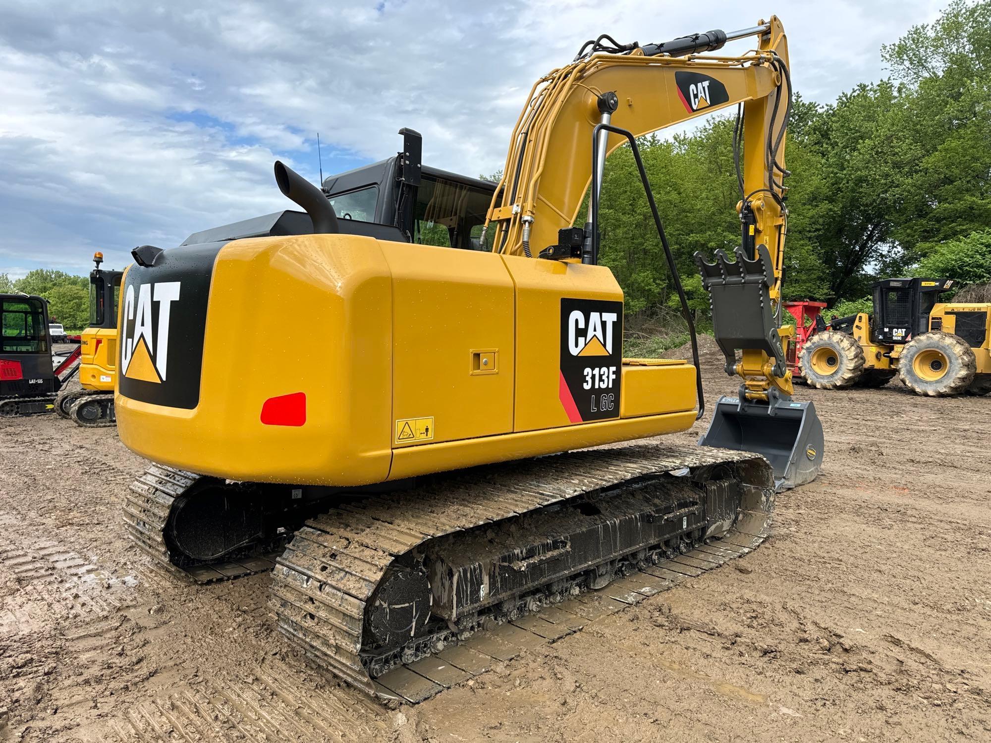 2020 CAT 313FLGC HYDRAULIC EXCAVATOR SN:GJD10368 powered by Cat diesel engine, equipped with Cab,