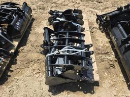 NEW LANTY 9PC EXCAVATOR ATTACHMENT PACKAGE includes quick hitch, rake, ripper, graber, auger, 12in.