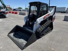 2023 BOBCAT T64 RUBBER TRACKED SKID STEER powered by diesel engine, equipped with rollcage,