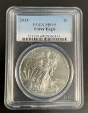 2014 US Silver Eagle $1 PCGS MS 69