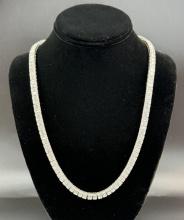 10Kt White Gold 2.50oz Diamond Necklace