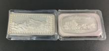 (2) 1oz Silver Bars