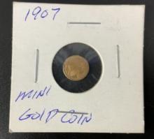 1907 US .5 Gram Gold Coin