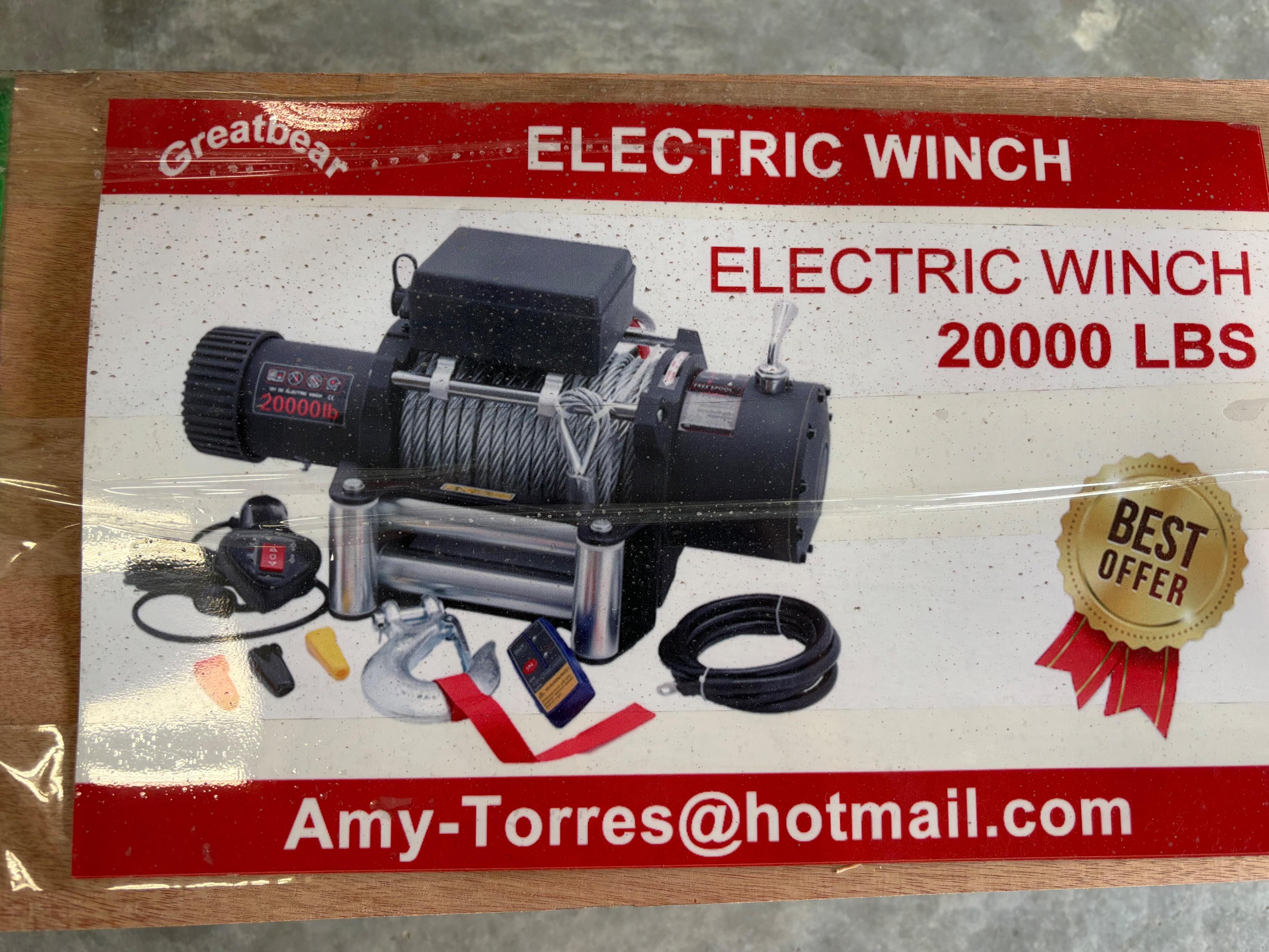 2023 Greatbear Electric Winch -20,000 Pound Rating