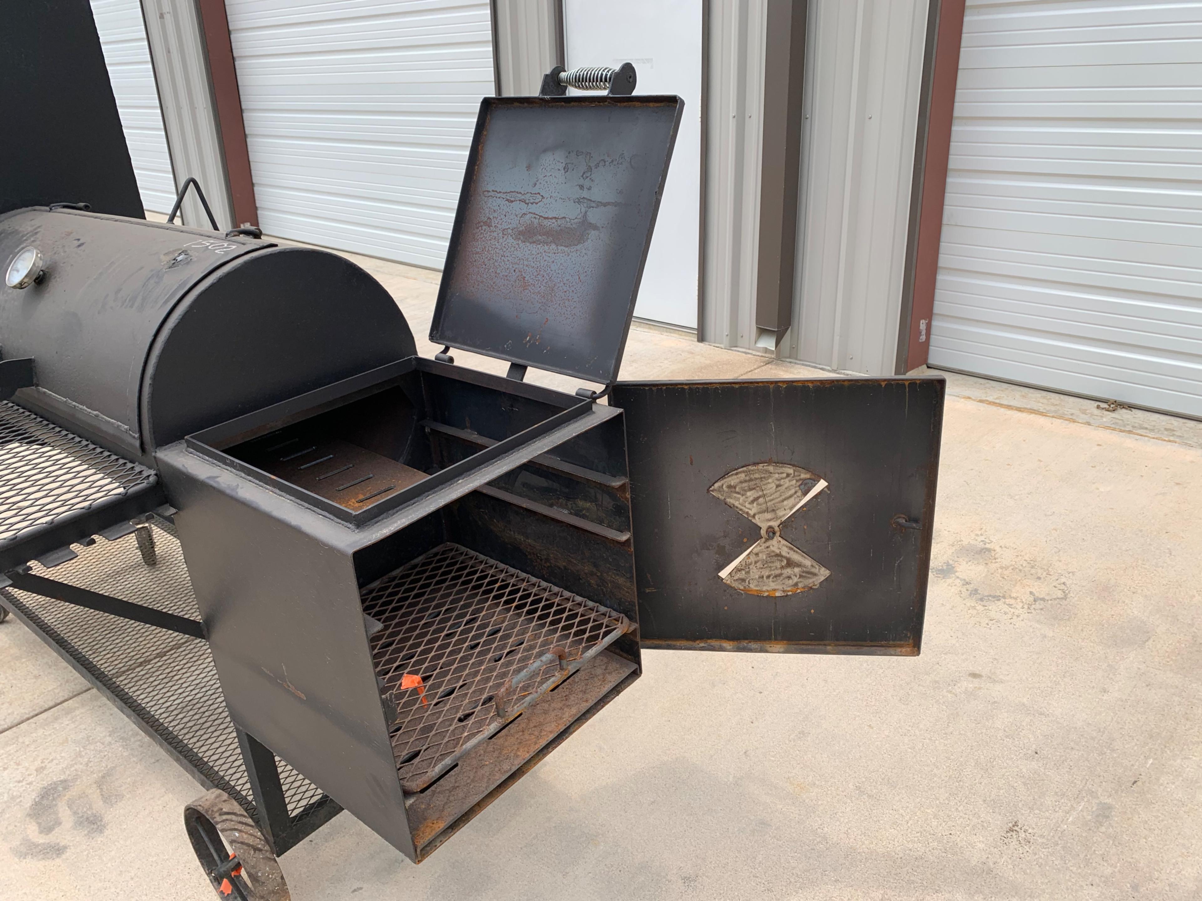 Homemade BBQ Pit W/ 2 Smoker Boxes