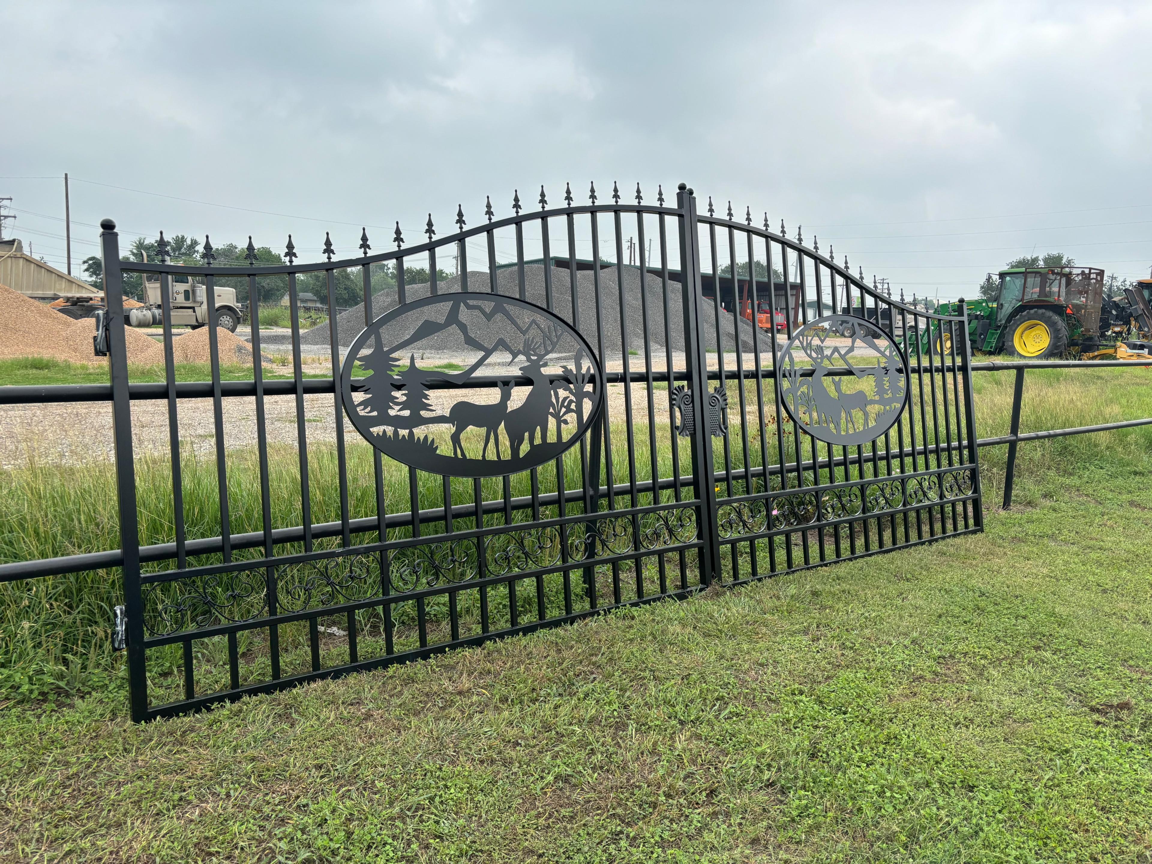 20' Wrought Iron Bi-Parting Gate