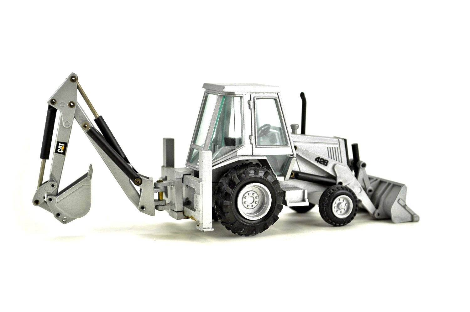 Caterpillar 428 Backhoe - Silver